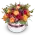 Box oranžových růží